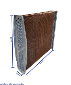 COLMEIA RADIADOR 440X400X3 MASSEY FERGUSON MF50 MF65X65R MF85 CP22000 15027R CBT100