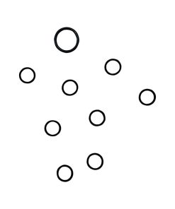 KIT REPARO CILINDRO DIRÇÃO 4X2 MASSEY FERGUSON MF 65X 2710385 (SEM VALVULA EM CIMA)