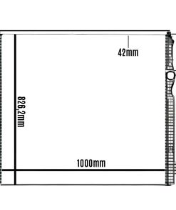 RADIADOR COMPLETO 1000x828x42mm SCANIA G340 G410 EURO 6 2020 a 21