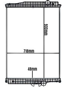 RADIADOR COMPLETO 900X718X48 VOLVO FM370 FM400 FM420 FMX370