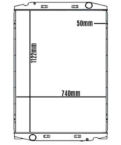 RADIADOR COMPLETO 1122X738X50 IVECO STRALIS HI WAY 31086 13 a 19