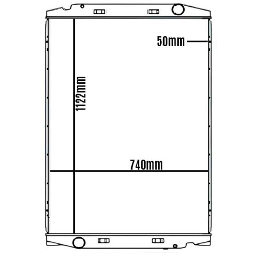 RADIADOR COMPLETO 1122X738X50 IVECO STRALIS HI WAY 31086 13 a 19