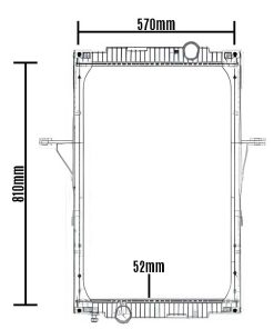 RADIADOR COMPLETO 810X570X52 VOLVO VM330 EUROS 270 330 12 a 21