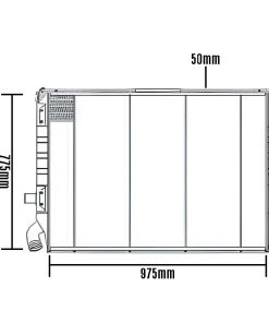 RADIADOR COMPLETO 975X775X50 SCANIA 112 113 1100630 81 a 98
