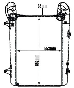 INTERCOOLER 852x533mm DAF XF105 2013 a 20