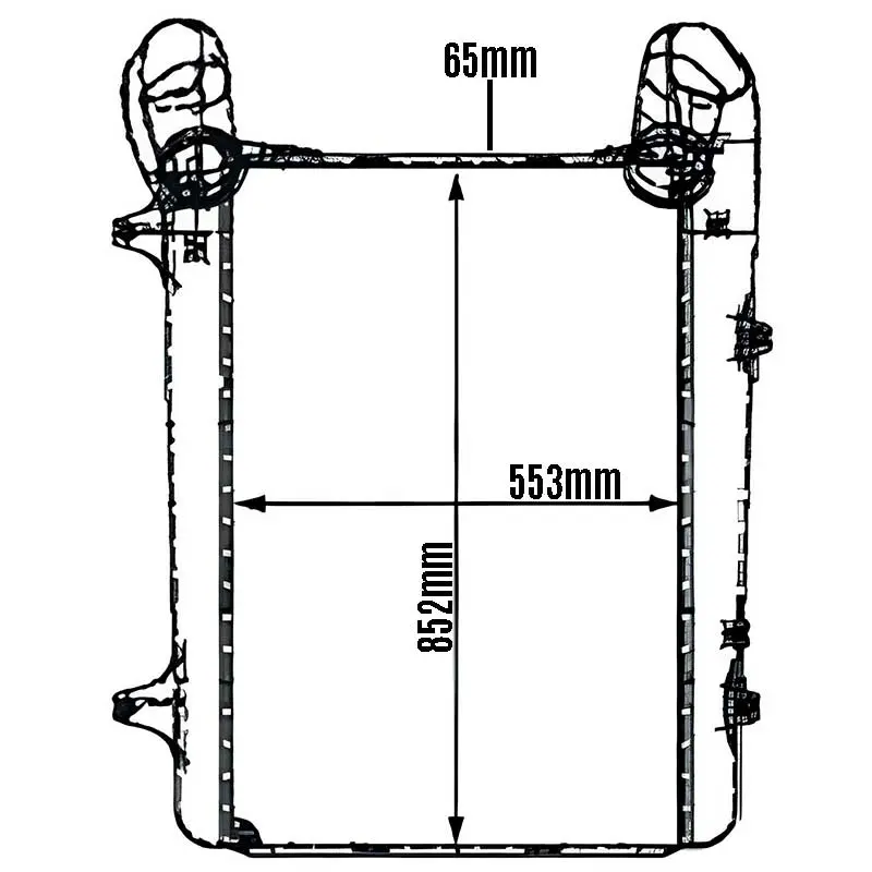 INTERCOOLER 852x533mm DAF XF105 2013 a 20
