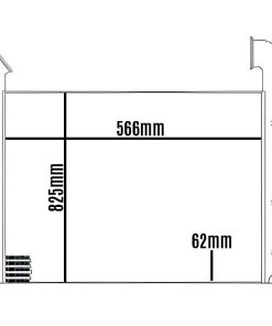 INTERCOOLER 825x566x62 SCANIA P94 F94 P124 K124 98 a 09