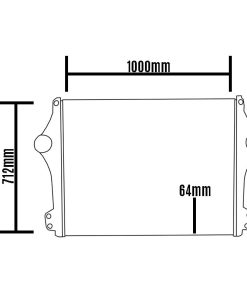 INTERCOOLER 1000x712x64 SCANIA G360 G340 42082 19 a 22 2362748