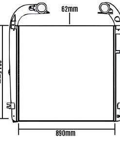 INTERCOOLER 890x865x62mm SCANIA R440 R480 EURO 5 12 a 19