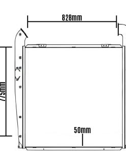INTERCOOLER 828X775X50MM SCANIA R114 T124 R124 SERIE 4 98 a 08
