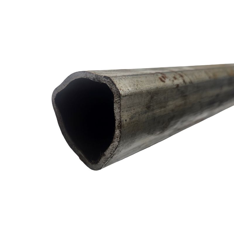 TUBO TRIANGULO FEMEA 52,2X45,2X46,8X500mm CI58/0500