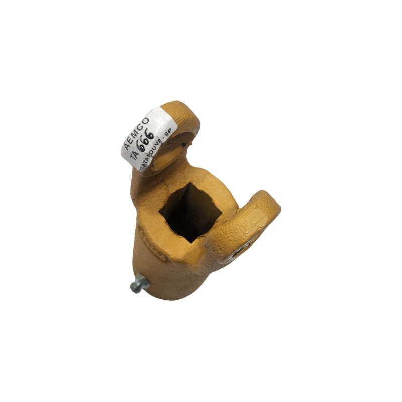 TERMINAL QUADRADO 19,2MM FURO NÃO PASSANTE ROSCA 1/4 UNF TA666